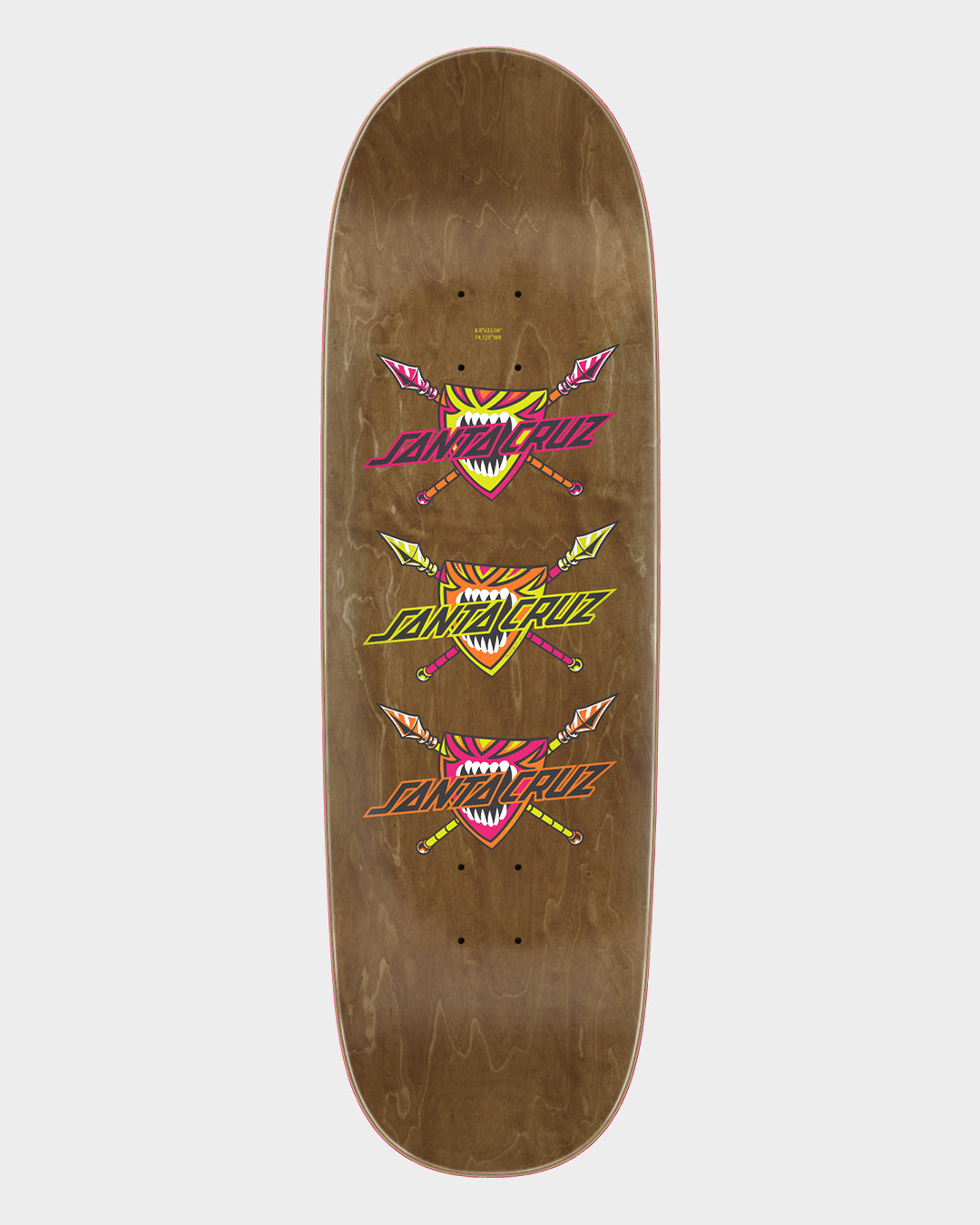 8.80in X 32.08in Salba Firedance Pro Shaped Santa Cruz Decks Misc