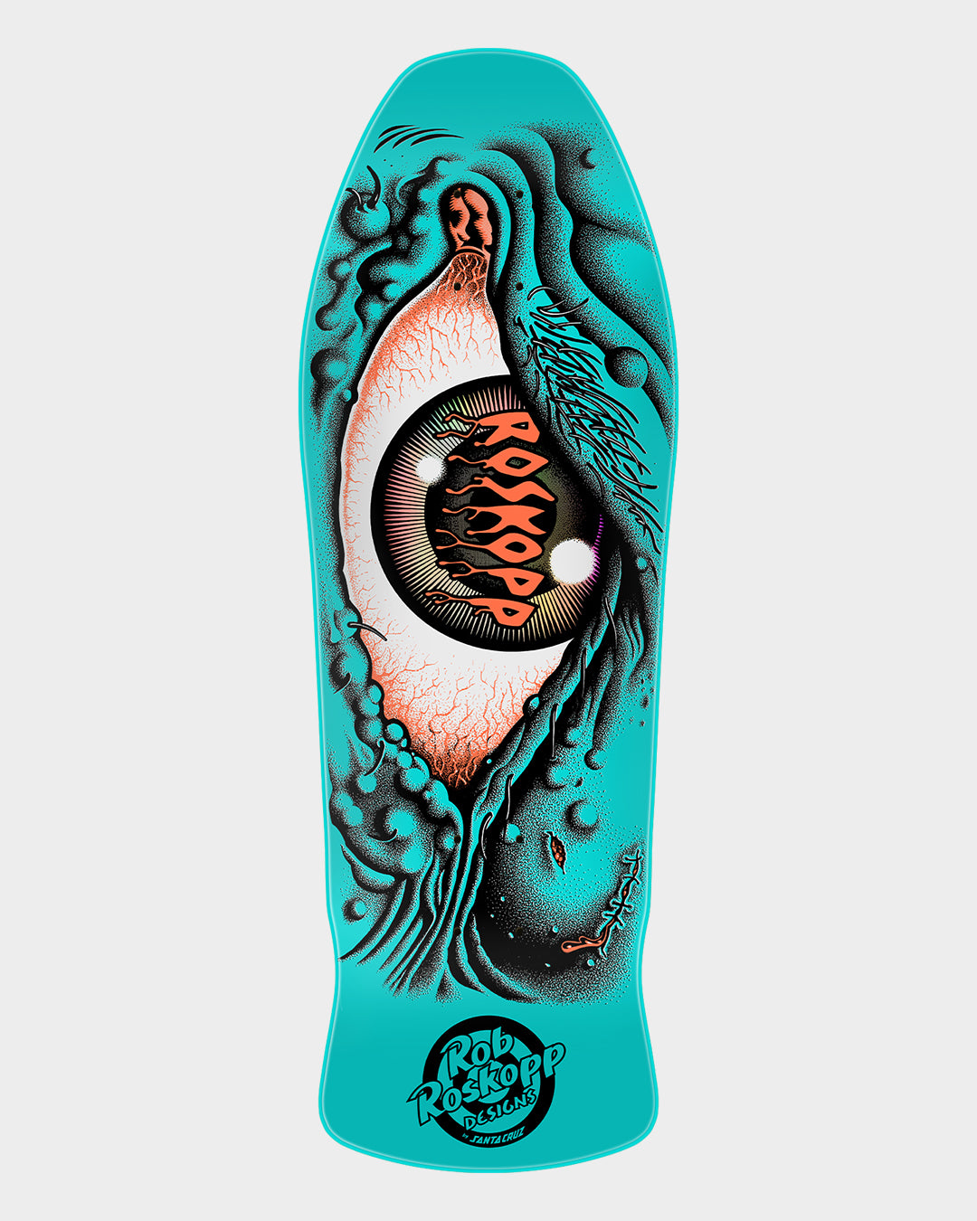 10.12in X 30.24in Roskopp Eye Reissue Santa Cruz Decks Misc