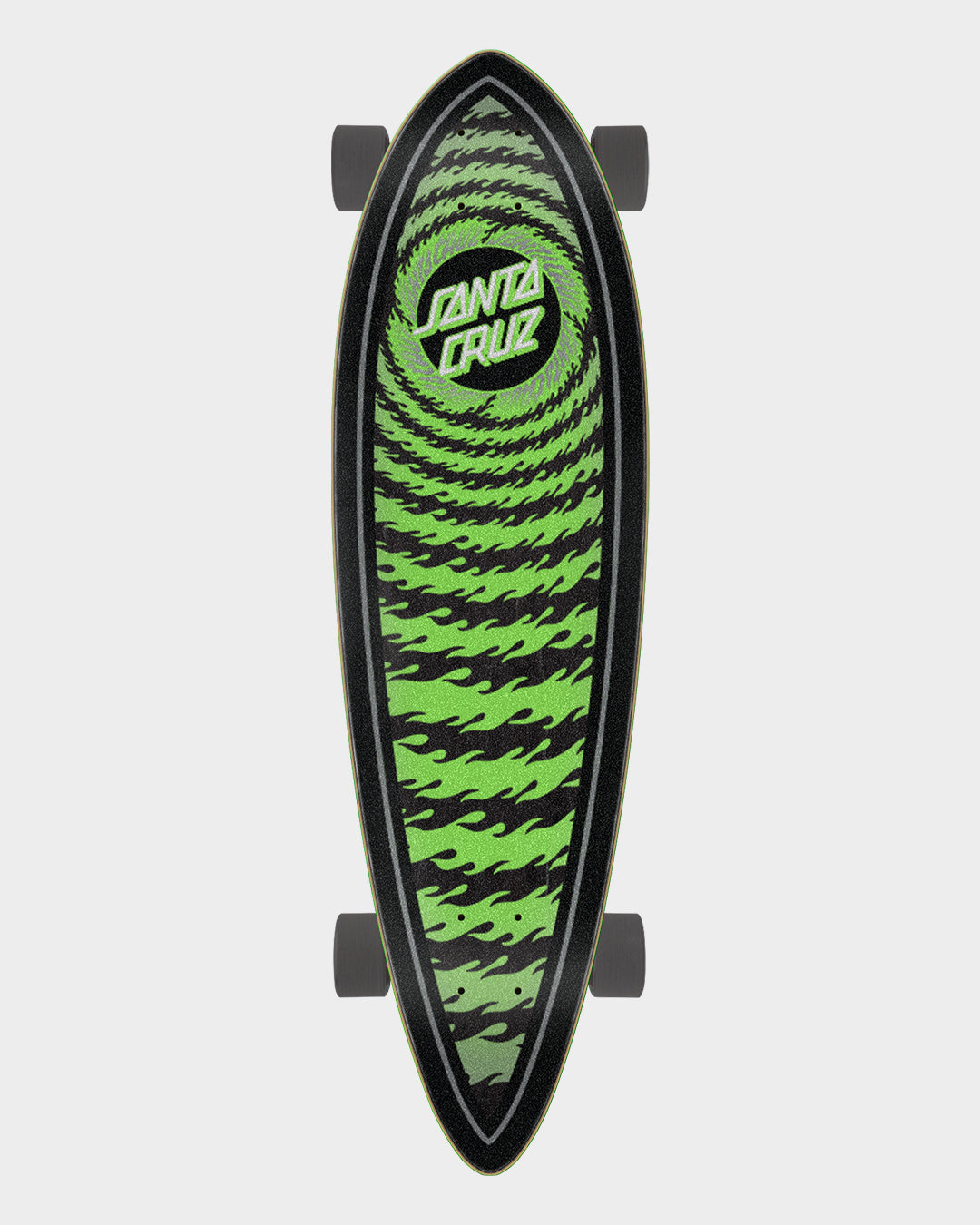 9.20in X 33in Flame Ringed Dot Pintail Cruiser Santa Cruz Misc