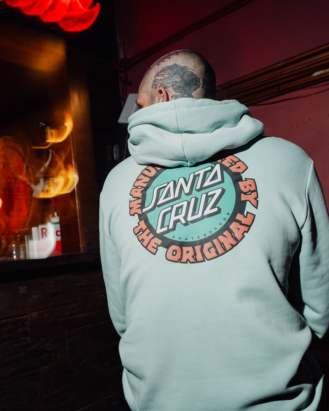 Speed MFG Dot Men's Pullover Hoodie Vintage Blue