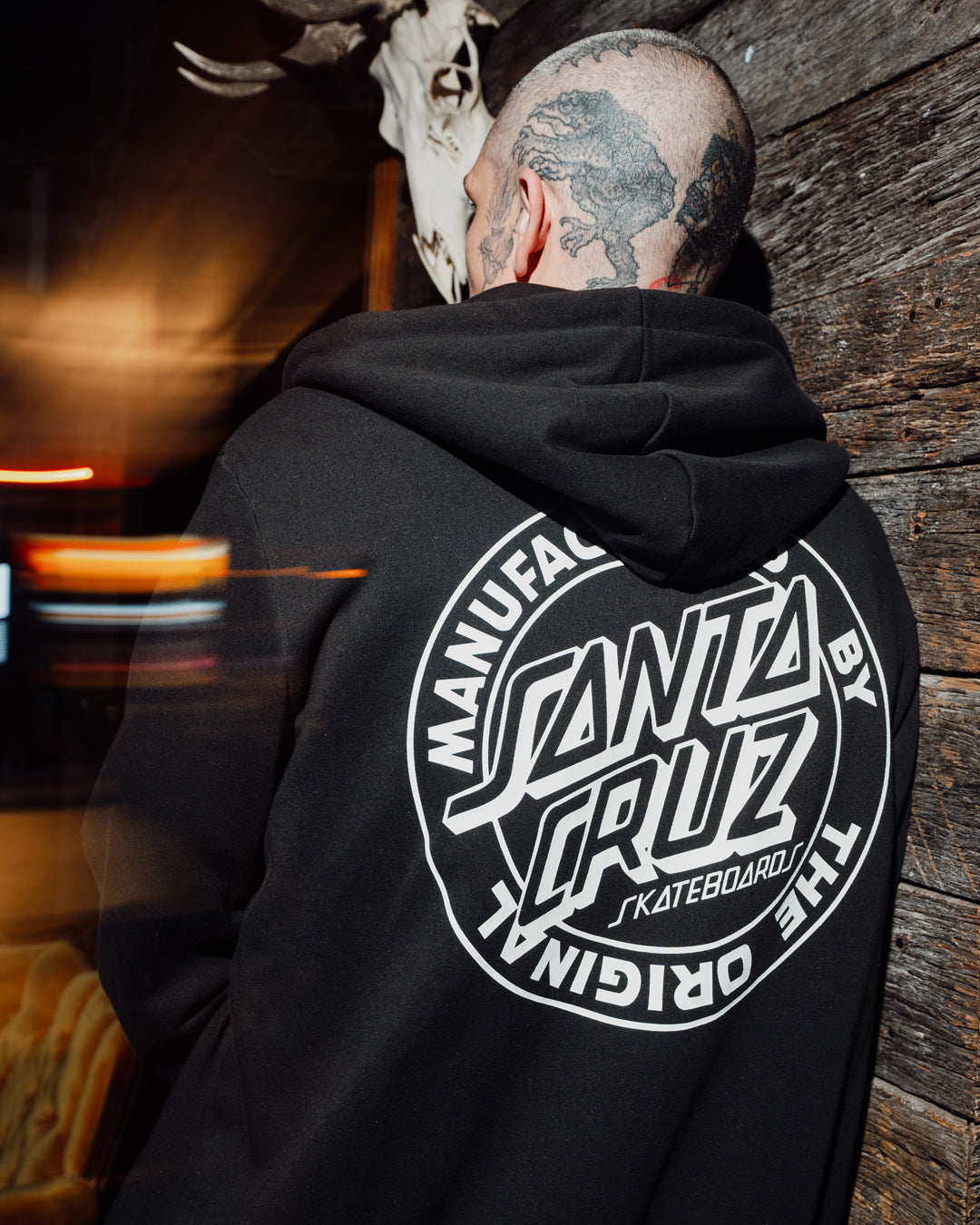 OS MFG Dot Men's Zip Hoodie Black
