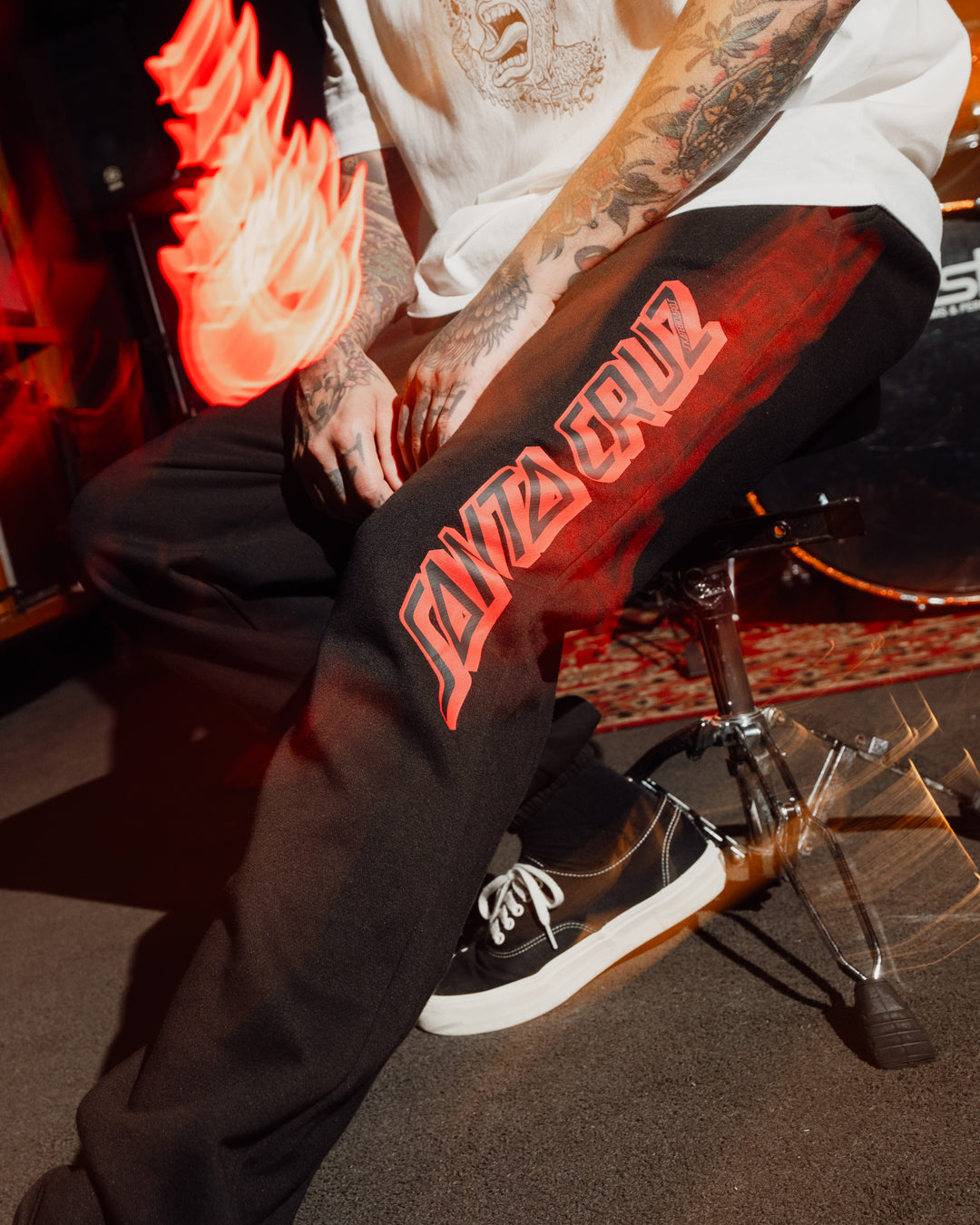 Classic Strip Men's Track Pants Black
