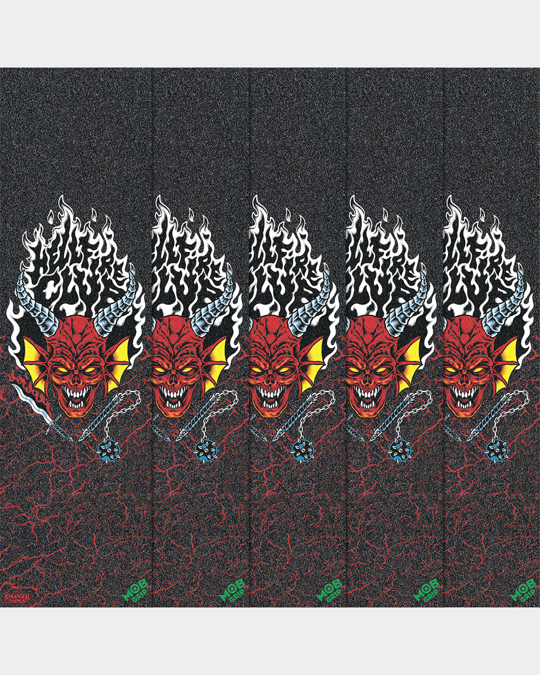Stranger Things Hellfire Club 5 Pack Grip Tape 9in x 33in  Bg/5 Graphic Mob Misc