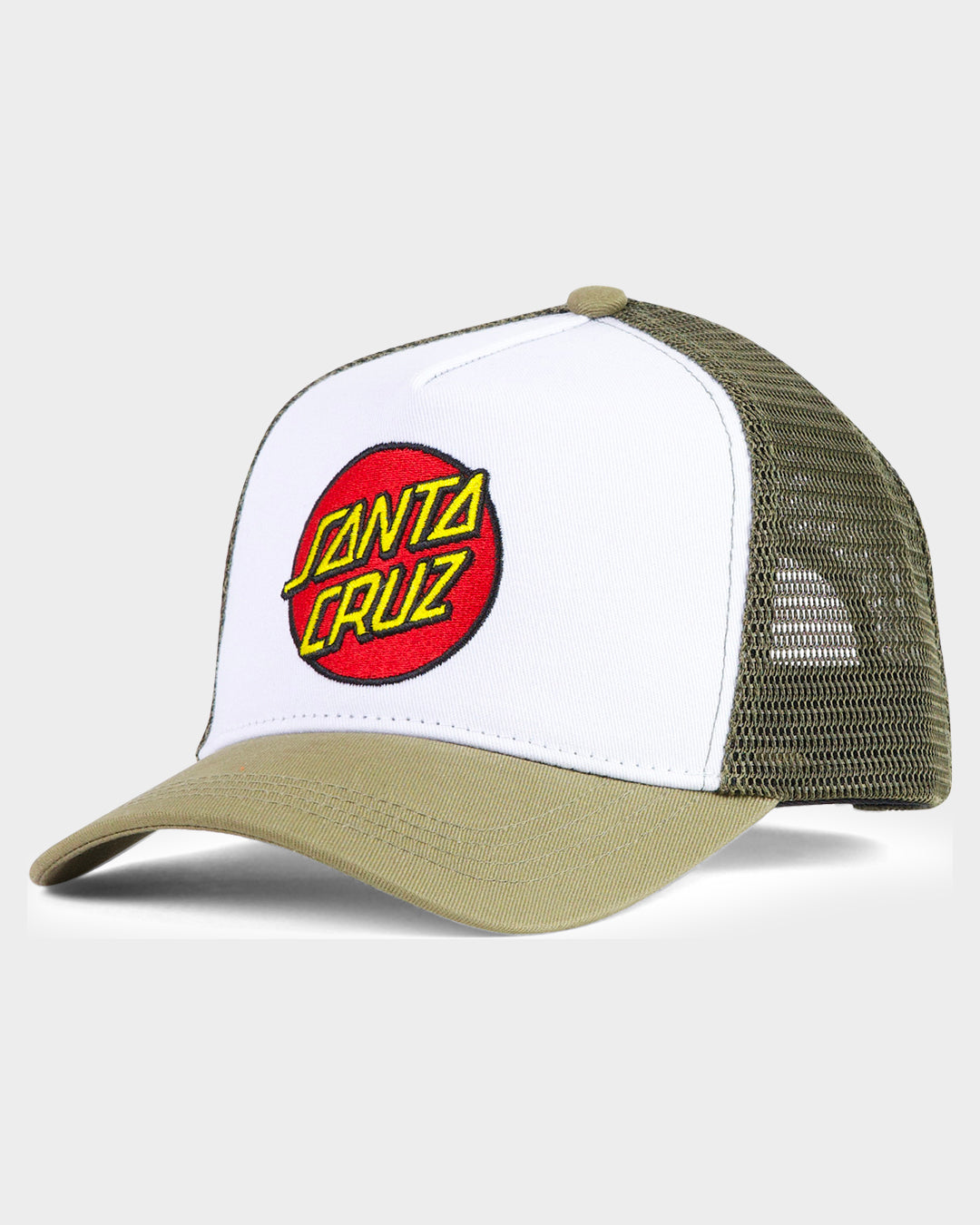 Classic Dot Boys Curved Peak Cap Moss