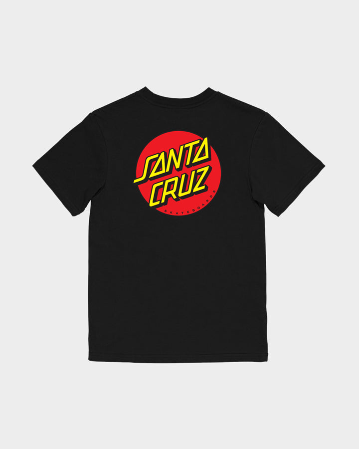 Classic Dot Chest Boys T-Shirt Black