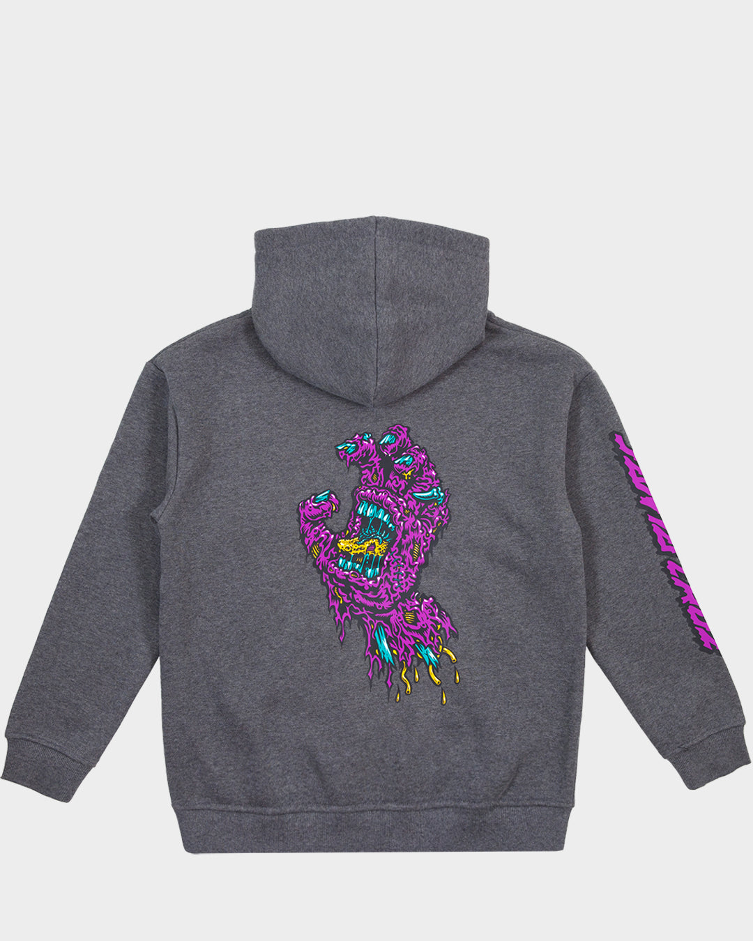 SC Decaying Hand Boys Oversize Pullover Hoodie Dark Grey Marle