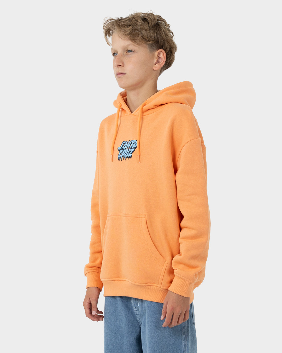 SC Decaying Hand Boys Oversize Pullover Hoodie Orange