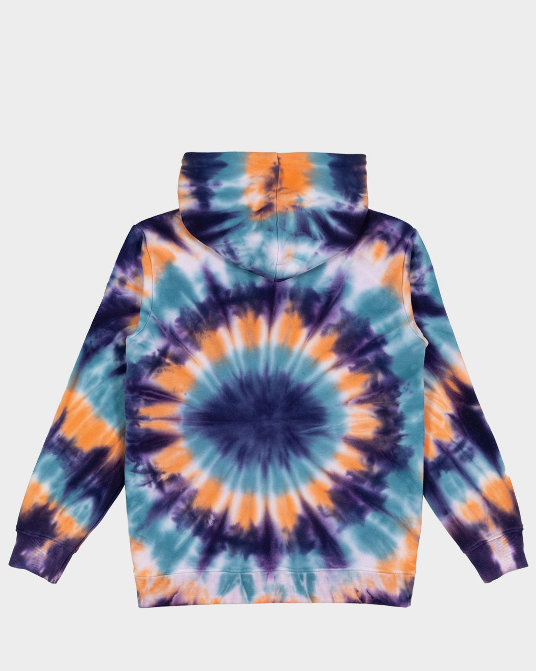 Check Waste Dot Boys Pullover Hoodie Navy Tie Dye