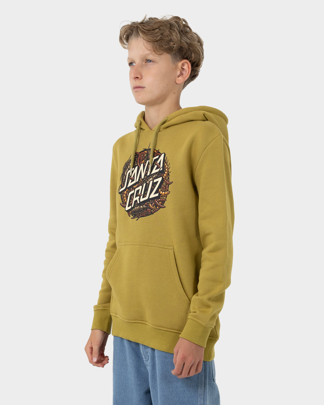 Bug Dot Boys Pullover Hoodie Moss