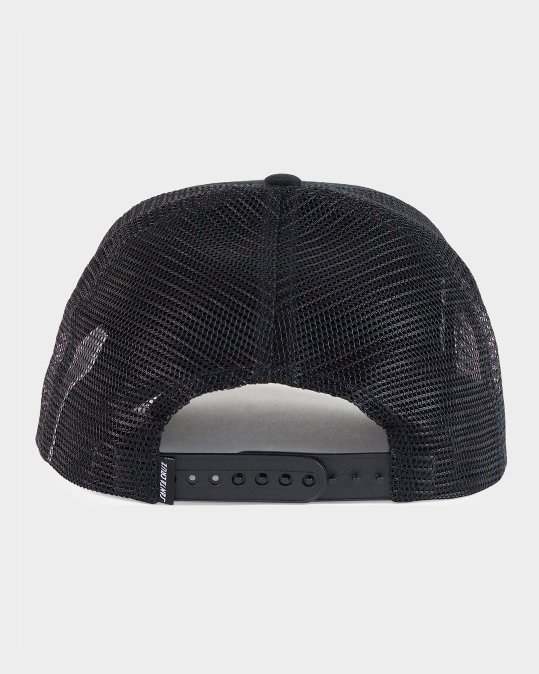 Oval Check Flame Dot Boys Trucker Cap Black