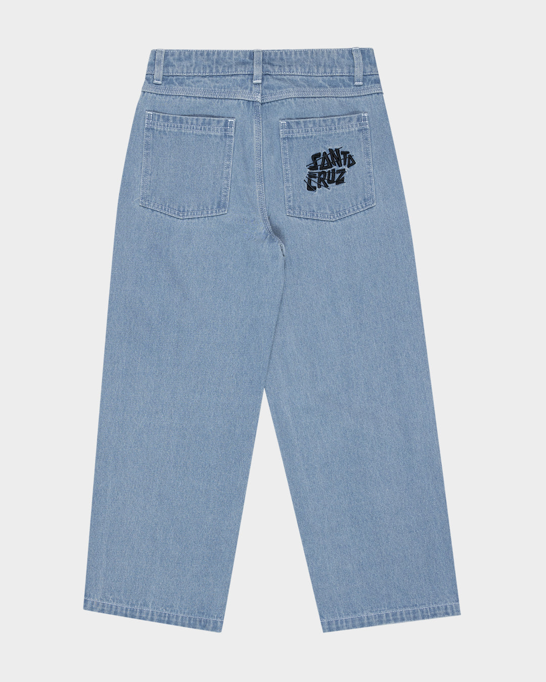 Yelling Stack Boys Baggy Jeans Mid Blue Denim