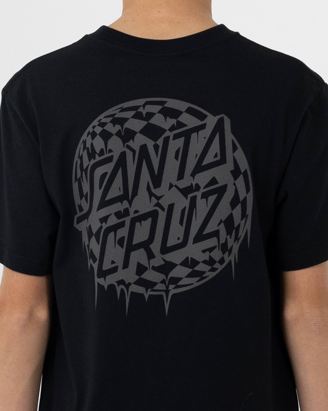 Check Waste Dot Boys T-shirt Black