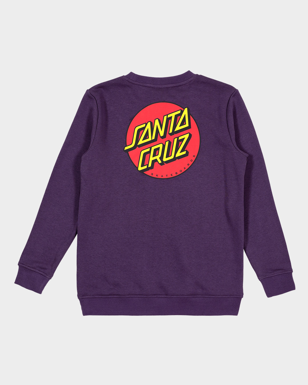 Classic Dot Chest Boys Crew Neck Sweater Purple