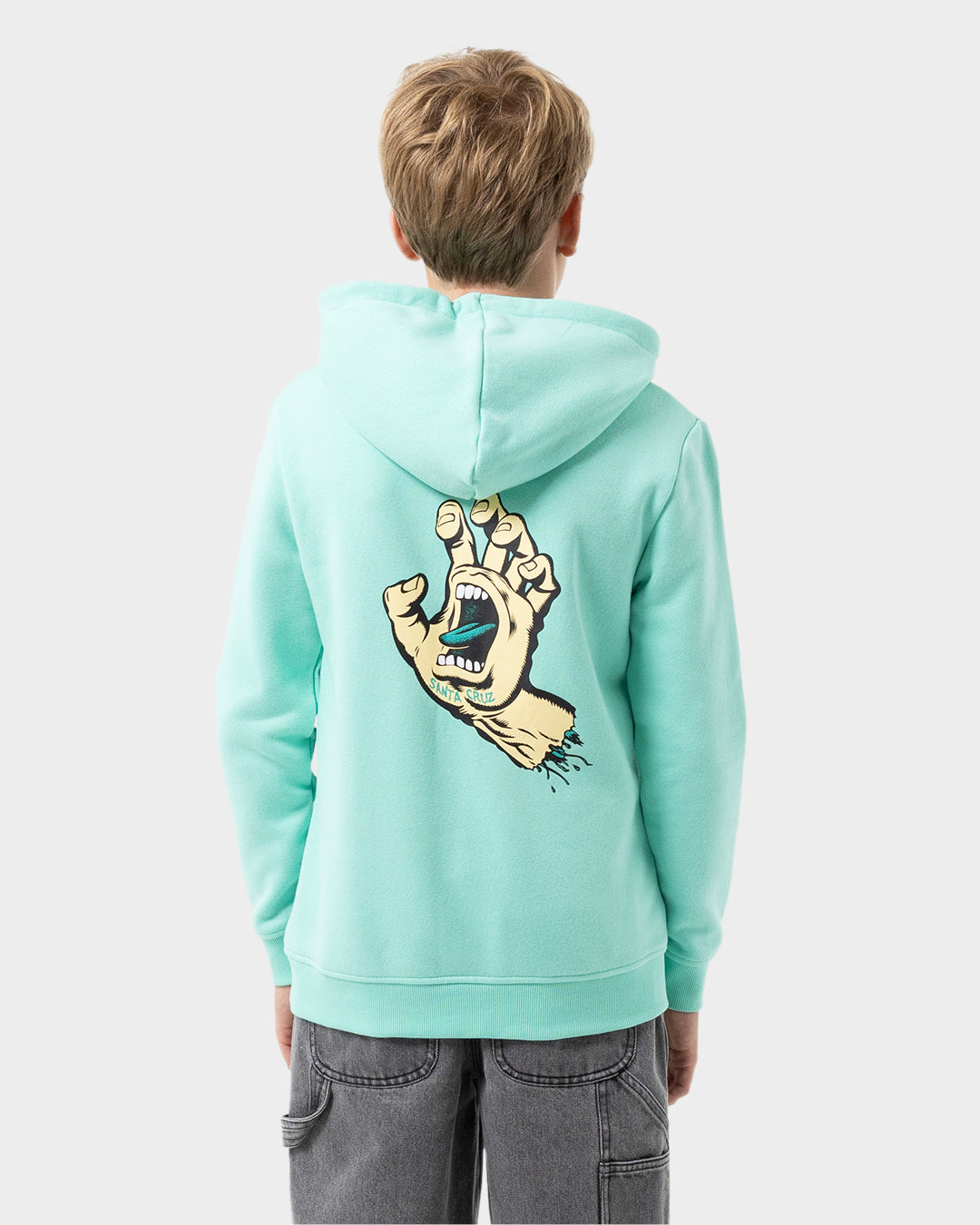Opus Screaming Hand Boys Pullover Hoodie Teal