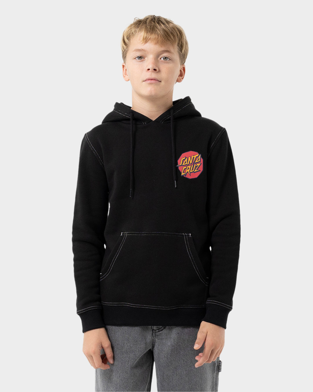 Meek Scratched Slasher Boys Pullover Hoodie Black