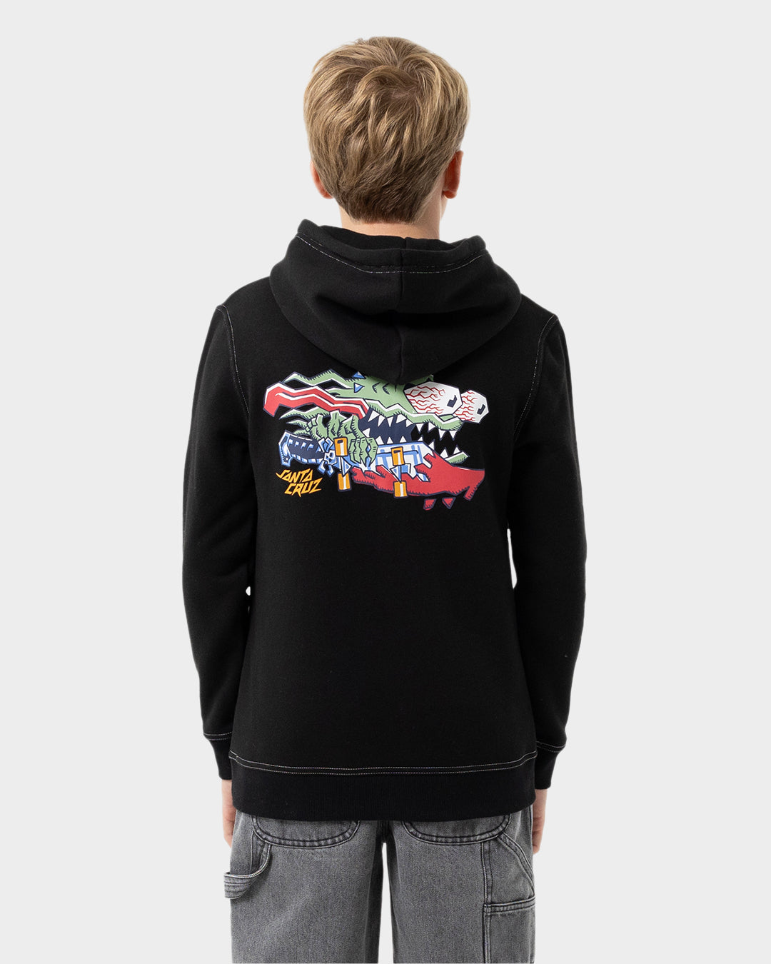 Meek Scratched Slasher Boys Pullover Hoodie Black