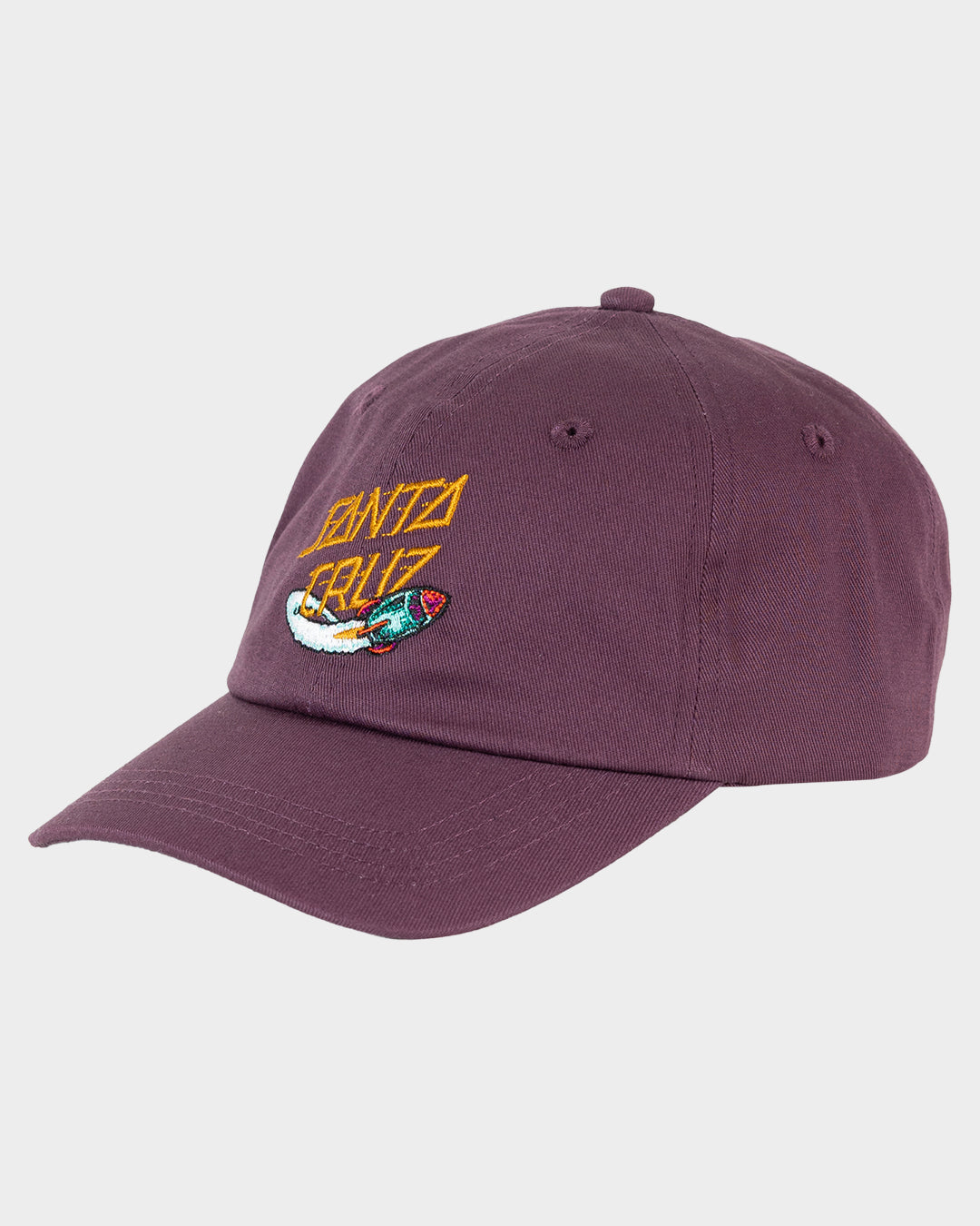 Space Rocket Stack Boys Dad Cap Maroon