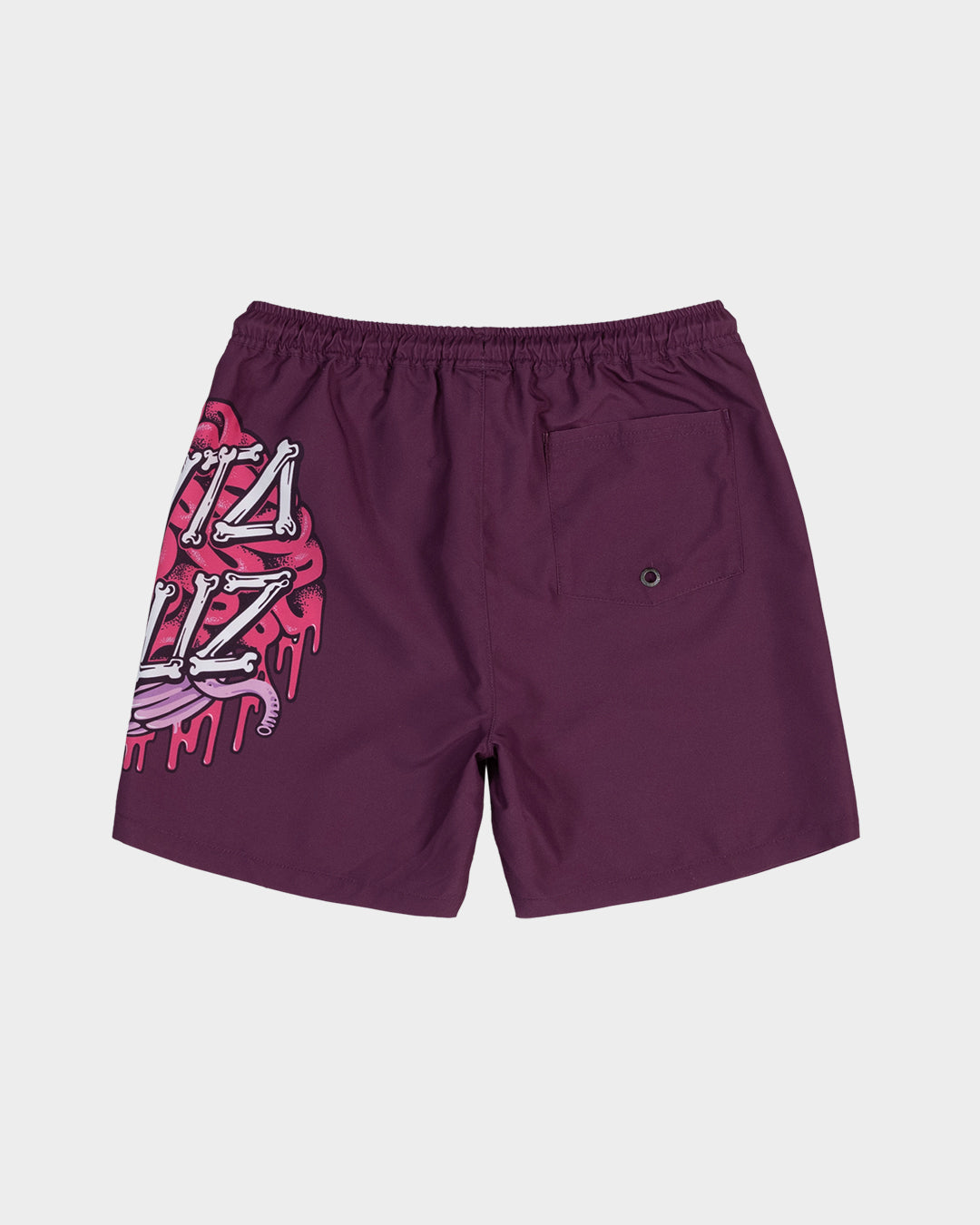 Brain Dot Boys Beach Shorts Maroon