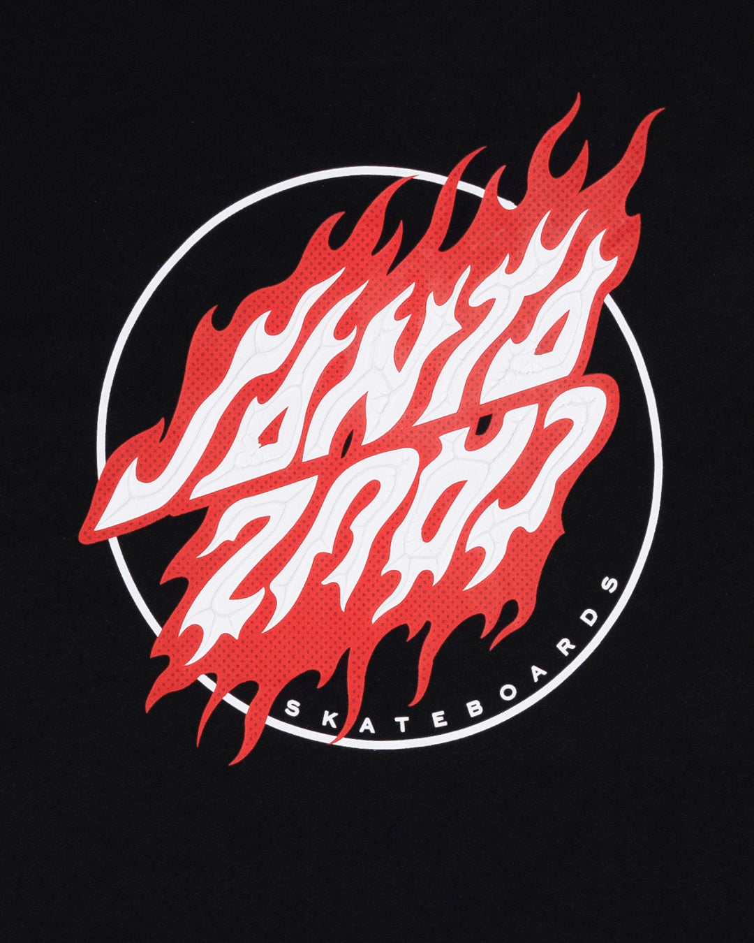 Flamed Dot Boys T-shirt Black