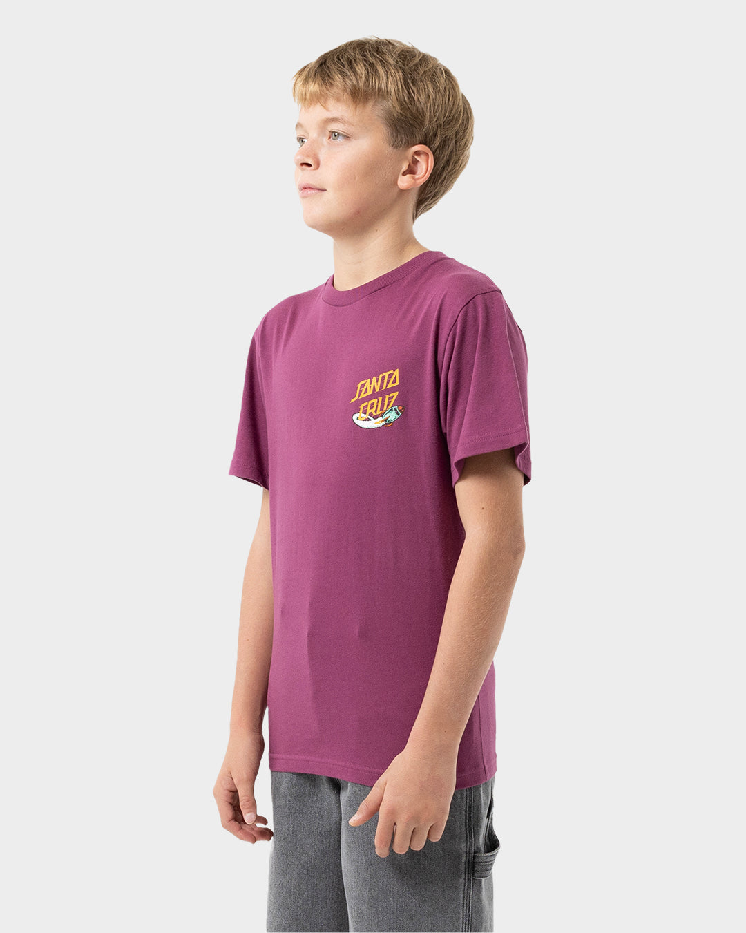 Space Dot Rocket Boys T-shirt Maroon