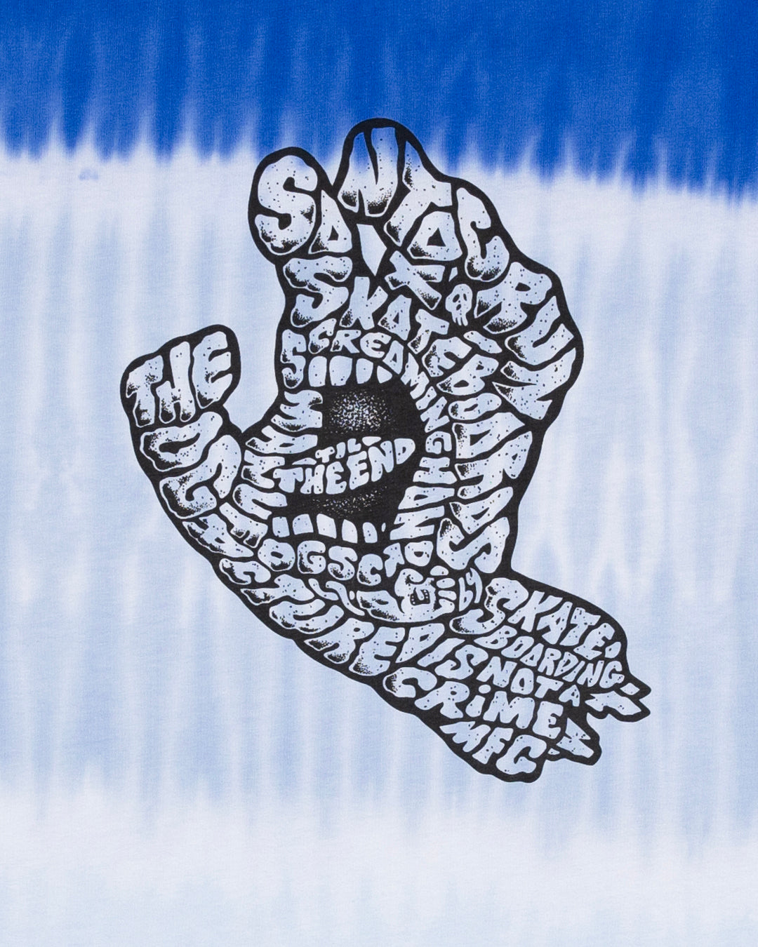 Letter Hand Boys T-shirt Cobalt Tie Dye