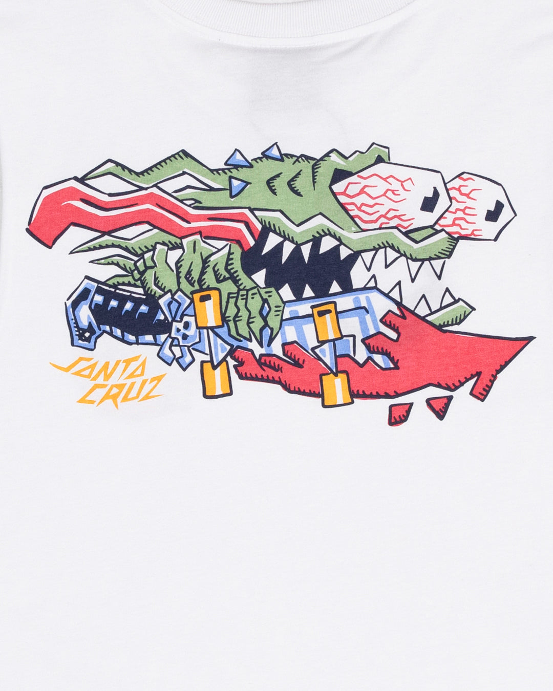 Meek Scratched Slasher Boys Muscle T-shirt White