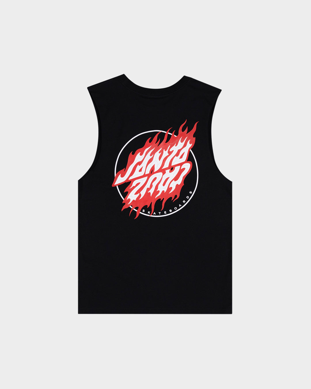 Flamed Dot Boys Muscle T-shirt Black