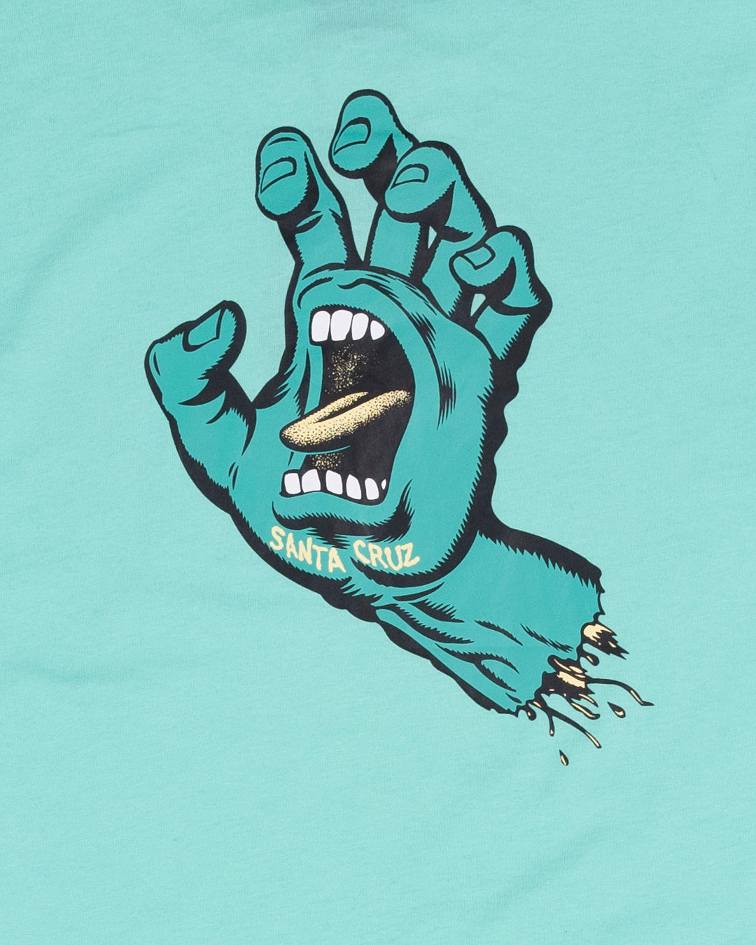 Opus Screaming Hand Santa Cruz Boys T-shirt Teal