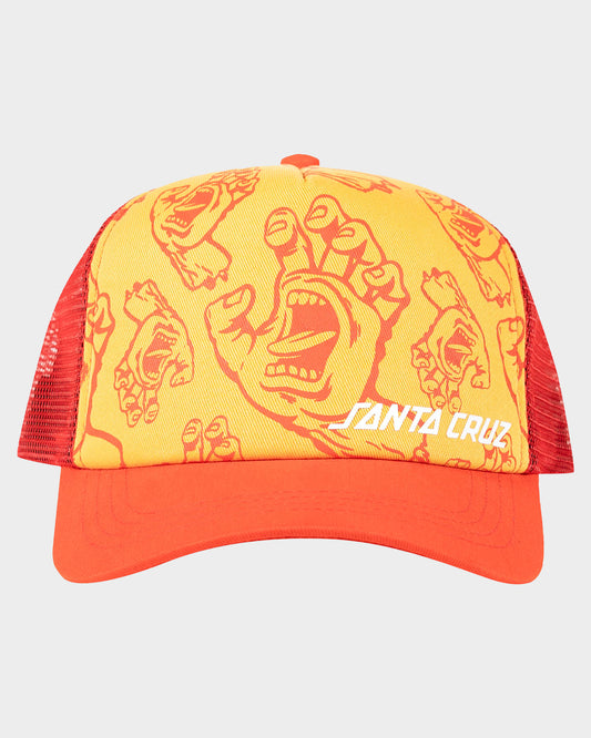 Crowded Hand Hollow Boys Trucker Hat Yellow
