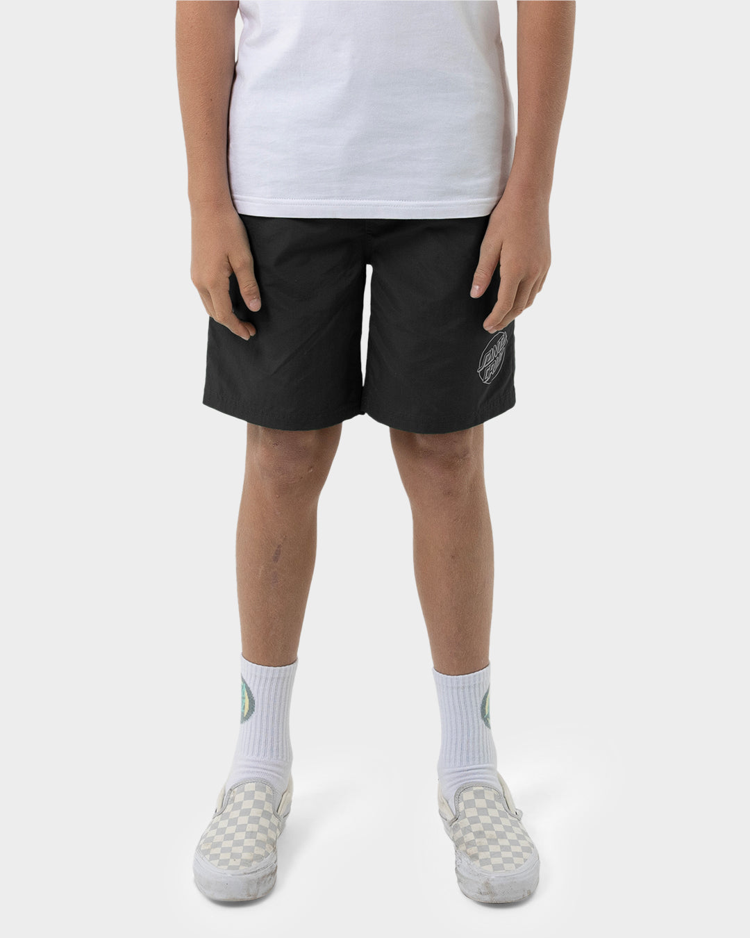Opus Dot Cruzier Boys Beach Shorts Black