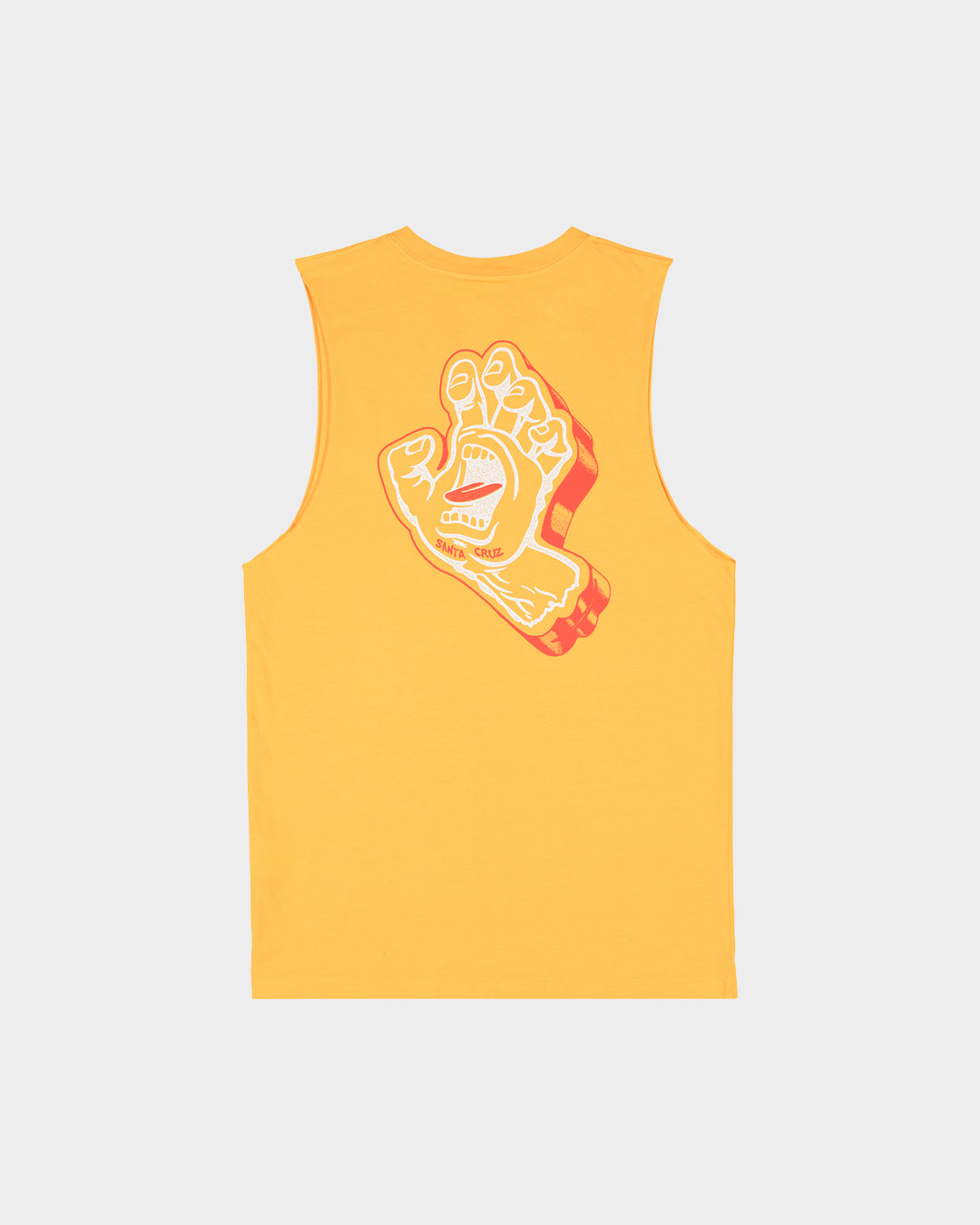 Solid Strip Screaming Foam Hand Boys Muscle T-shirt Yellow