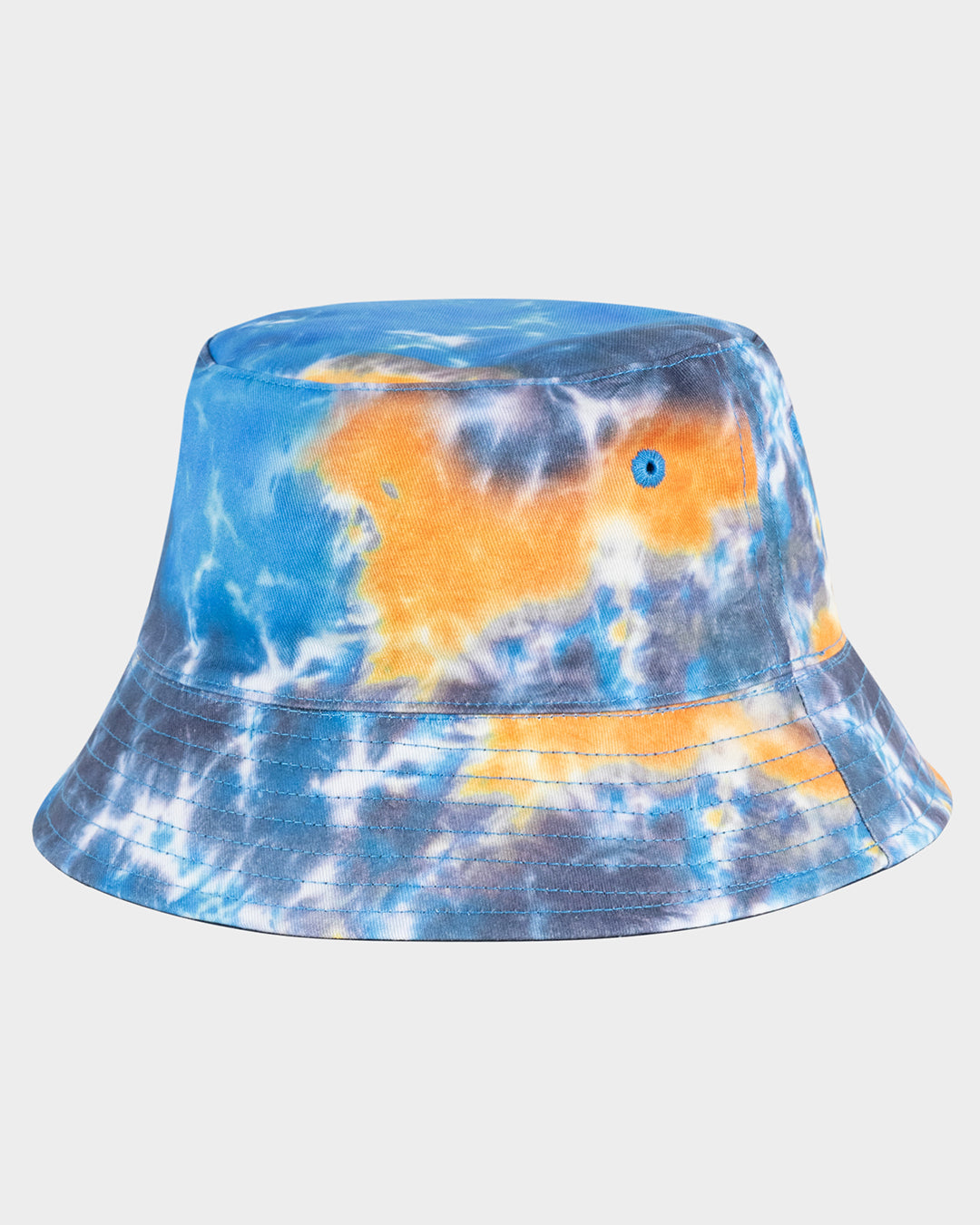 Industrial Dot Mono Boys Reversible Bucket Hat Blue Tie Dye