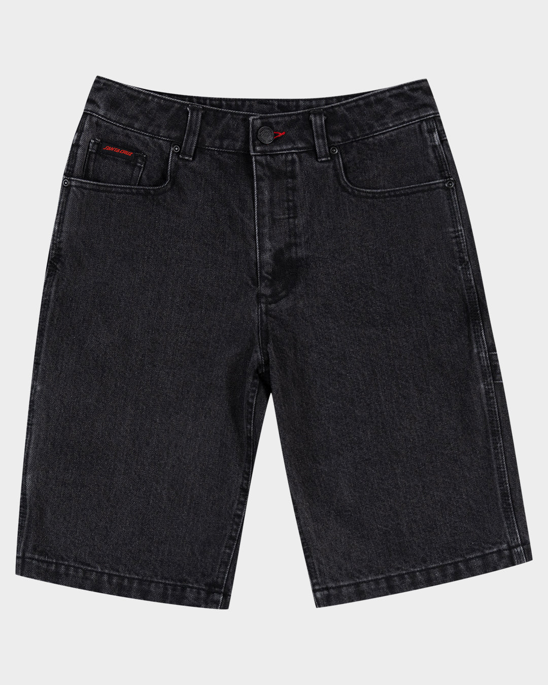 Crossbone Dot Mono Boys Jean Short Washed Black – Santa Cruz