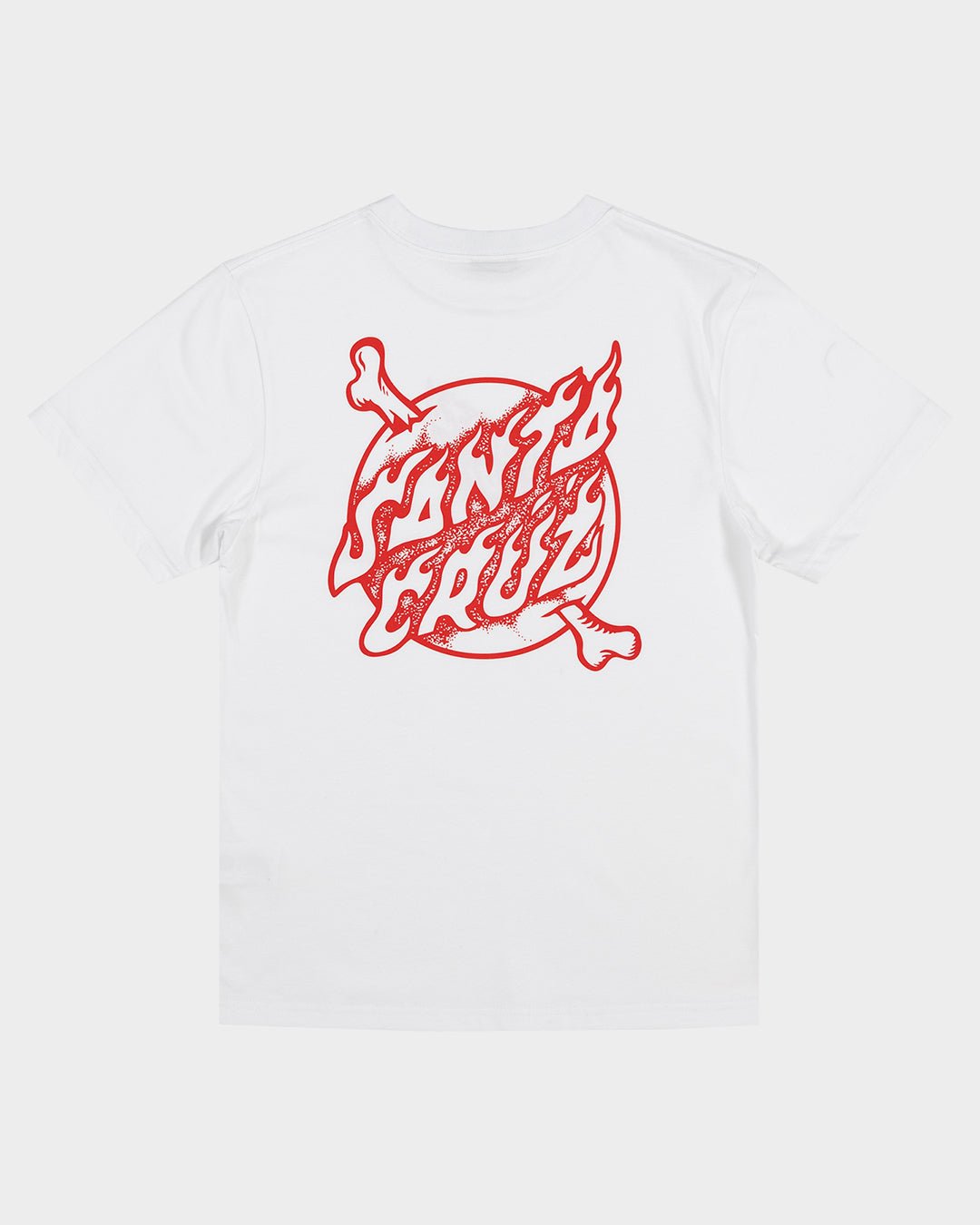 Crossbone Dot Mono Boys T-shirt White