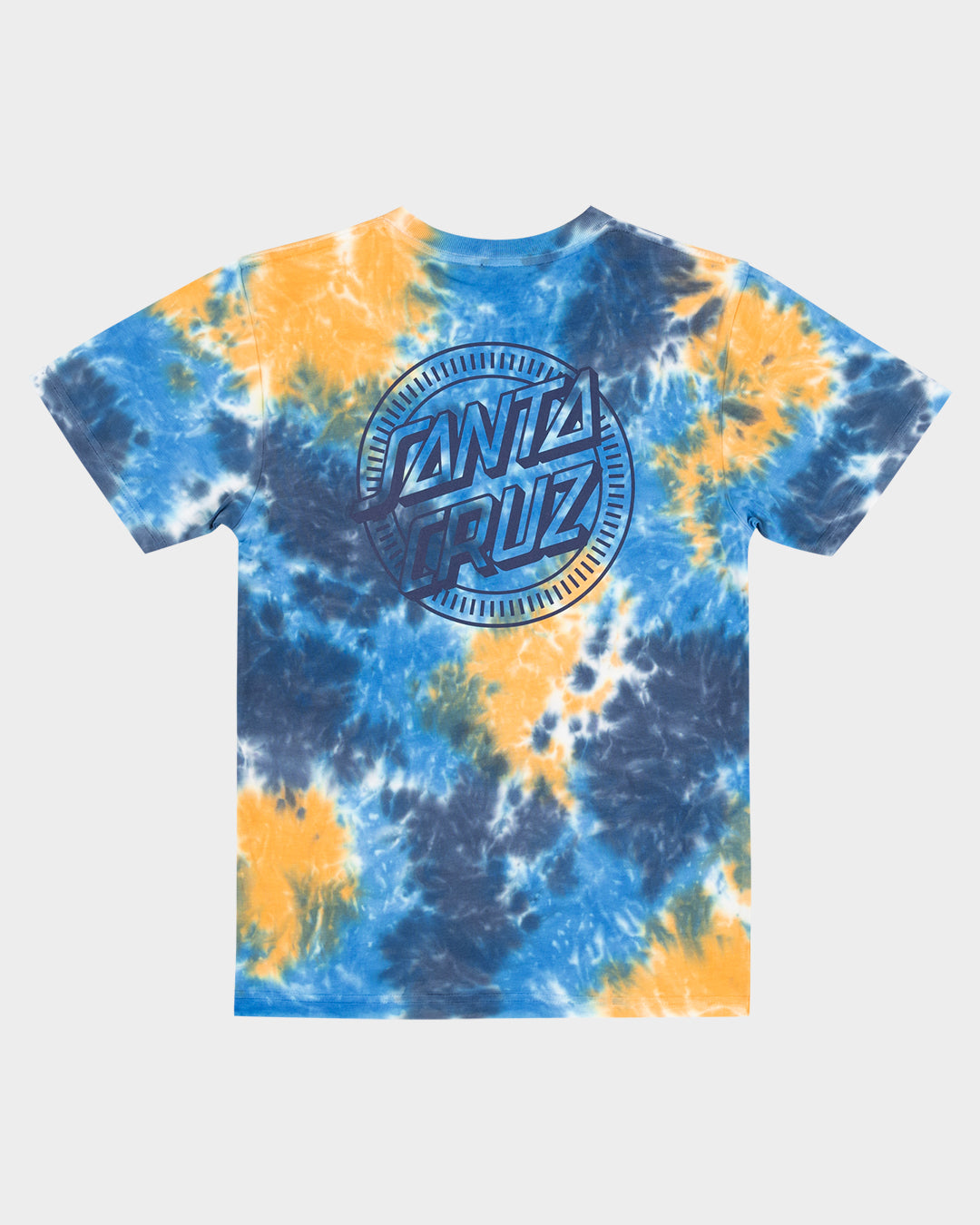 Industrial Dot Mono Boys T-shirt Blue Tie Dye