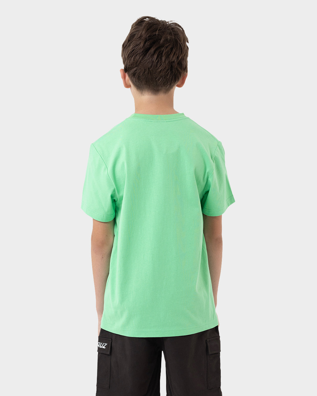 Multi Split Strip Boys T-shirt Light Green