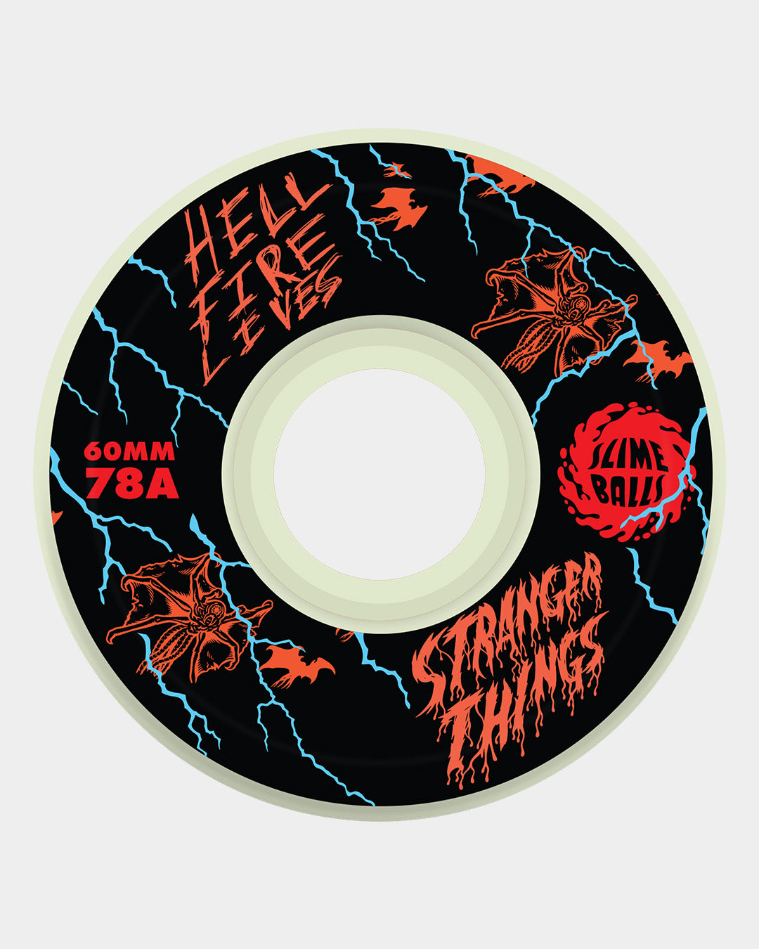 60mm Stranger Things Meek Slasher Eddie Light Ups 78a Slime Balls Skateboard Wheels Misc