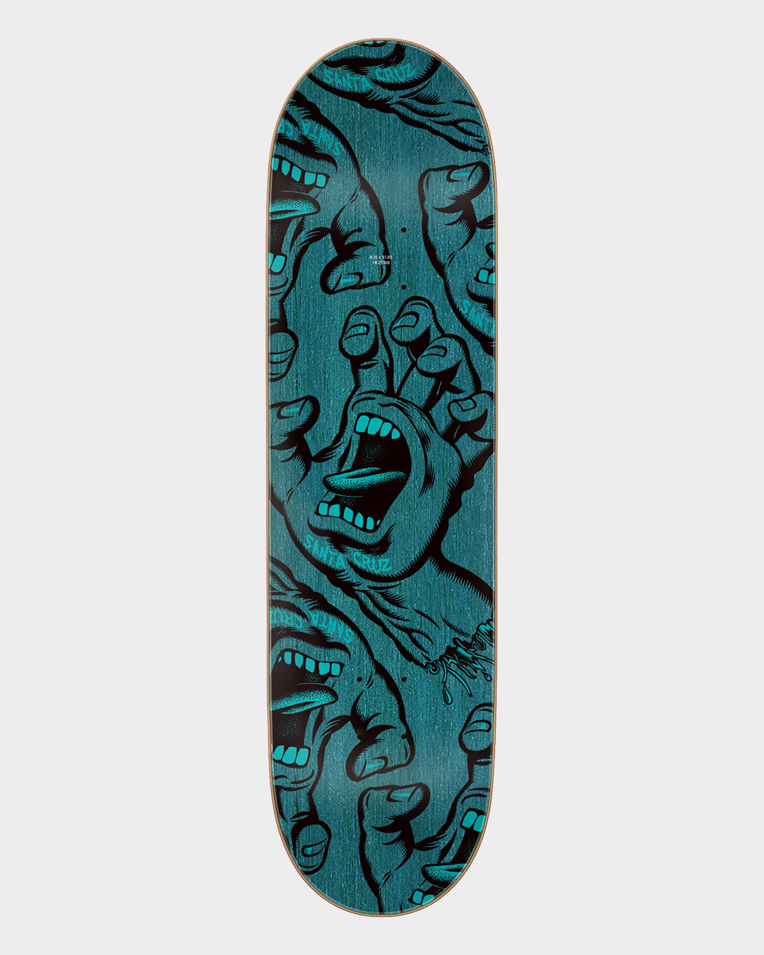 8.25in Crowded Hand Atv Santa Cruz Skateboard Deck