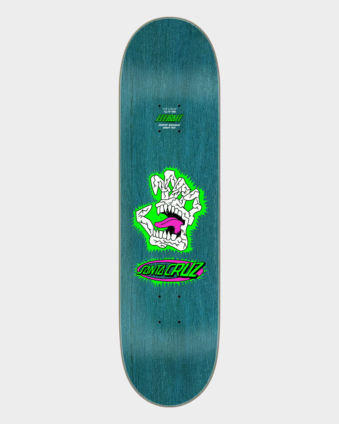 7.75in Scribble Head Feelbase Santa Cruz Skateboard Deck Misc