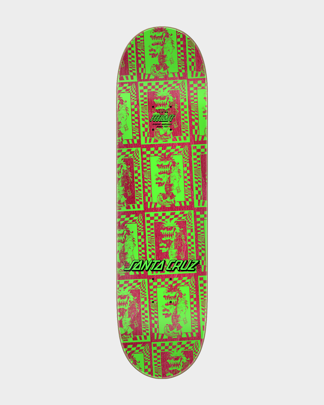 7.75in Check Gremlin FeelBase Santa Cruz Skateboard Deck