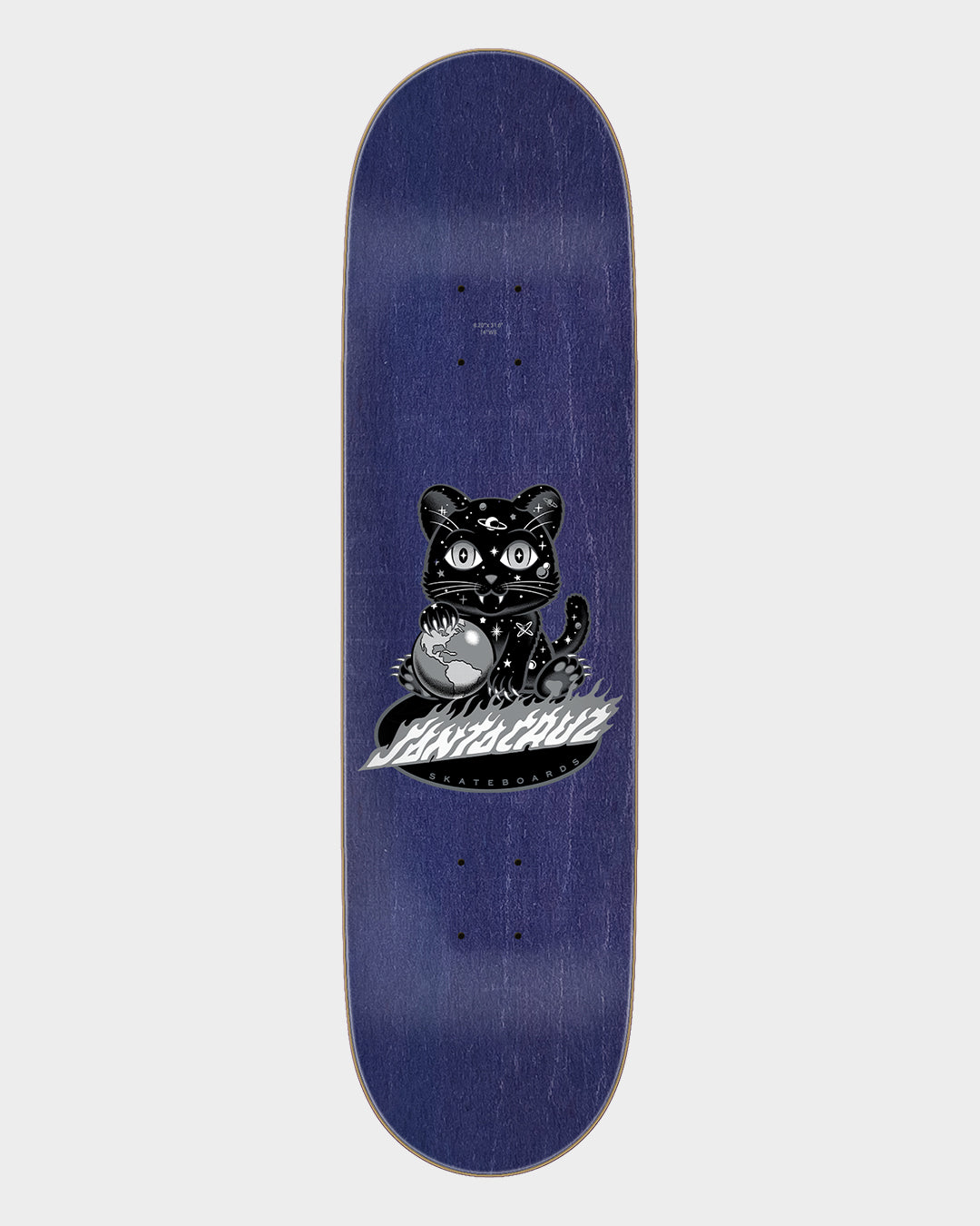 8.20in Asta Space Kitten Twin Pro Santa Cruz Skateboard Deck Misc
