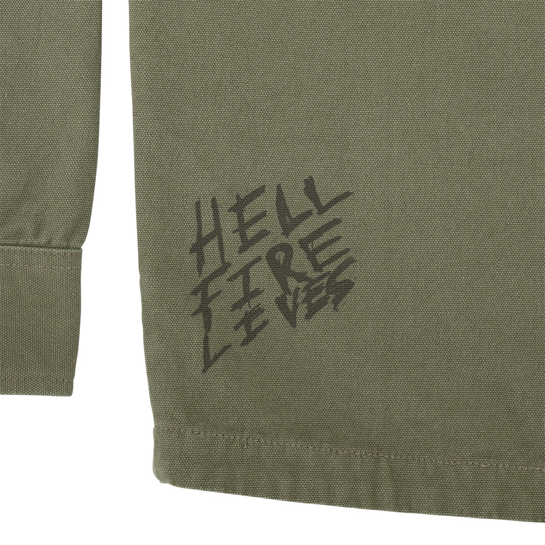 Stranger Things Crawl Mens Santa Cruz Military Jacket Army