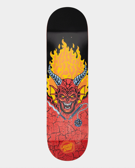 8.25in Stranger Things Hellfire Club Santa Cruz Skateboard Deck