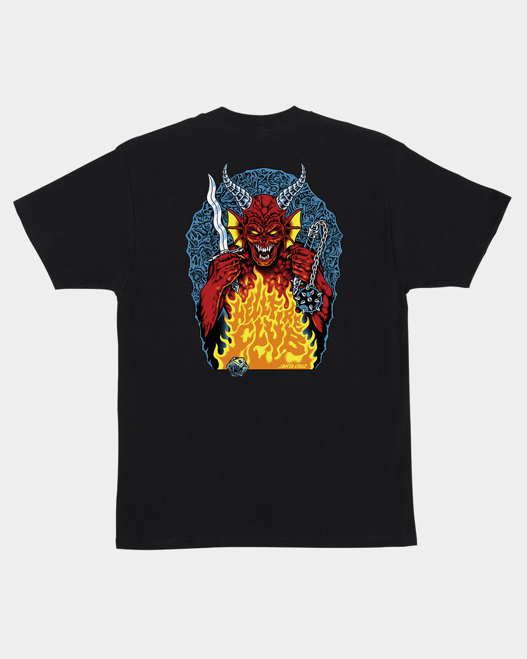 Stranger Things Hellfire Pit Men's T-shirt Black