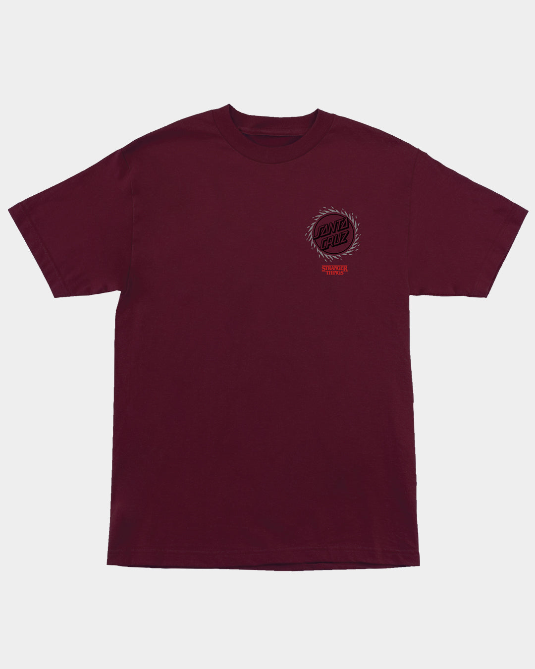 Stranger Things Hellfire Pit Men's T-shirt Maroon