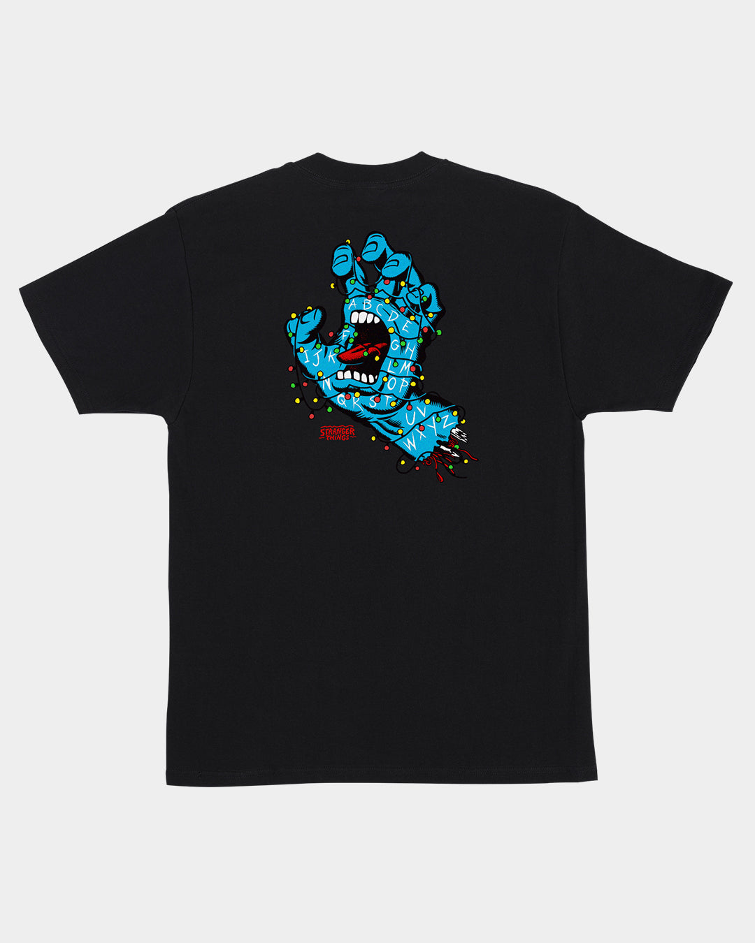 Stranger Things Screaming Lights Men's T-shirt Black