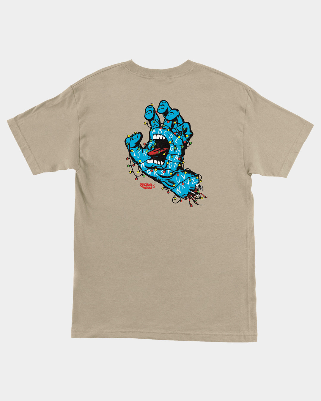 Stranger Things Screaming Lights Men's T-shirt Sand