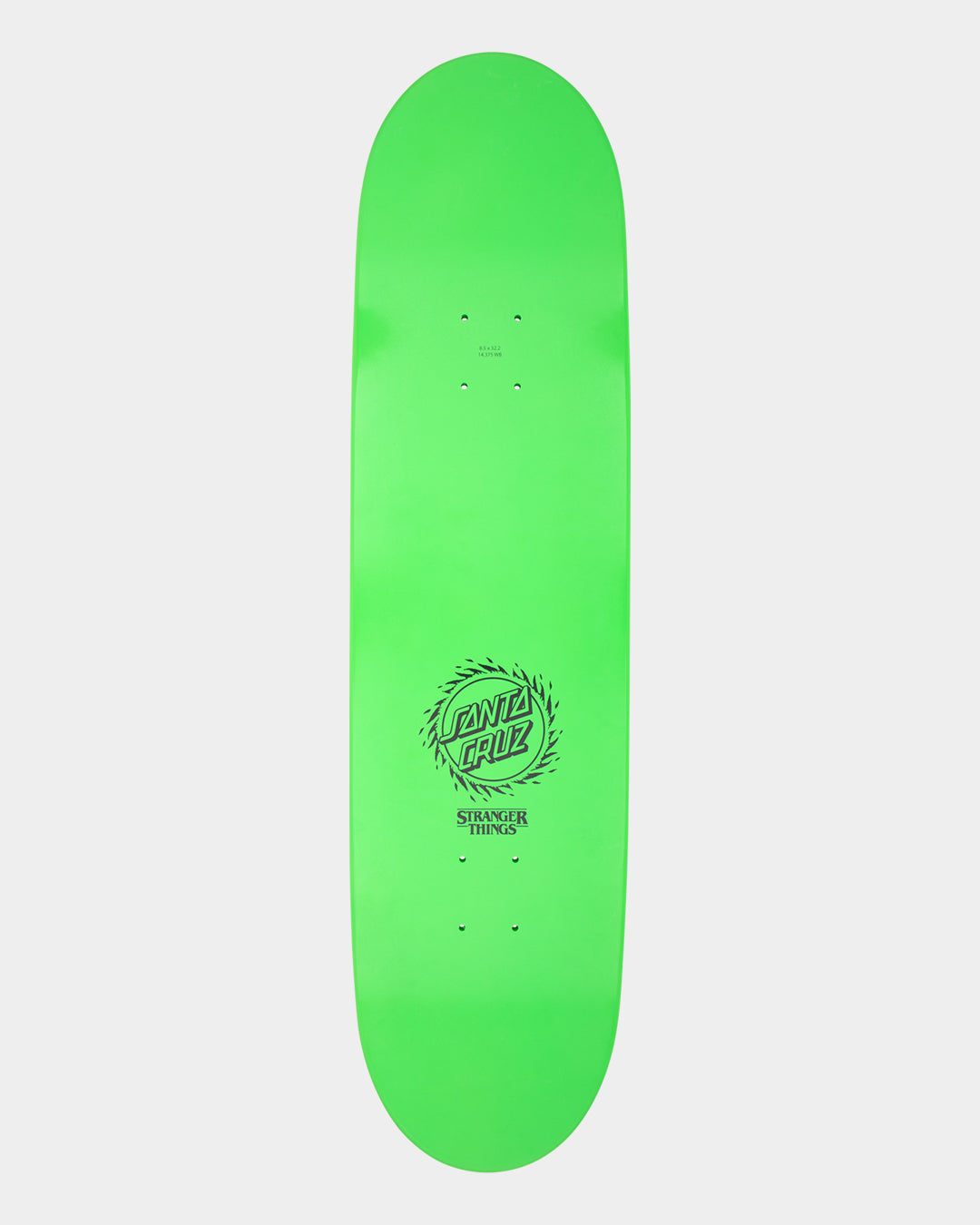 8.5in Stranger Things Vecna Santa Cruz Skateboard Deck