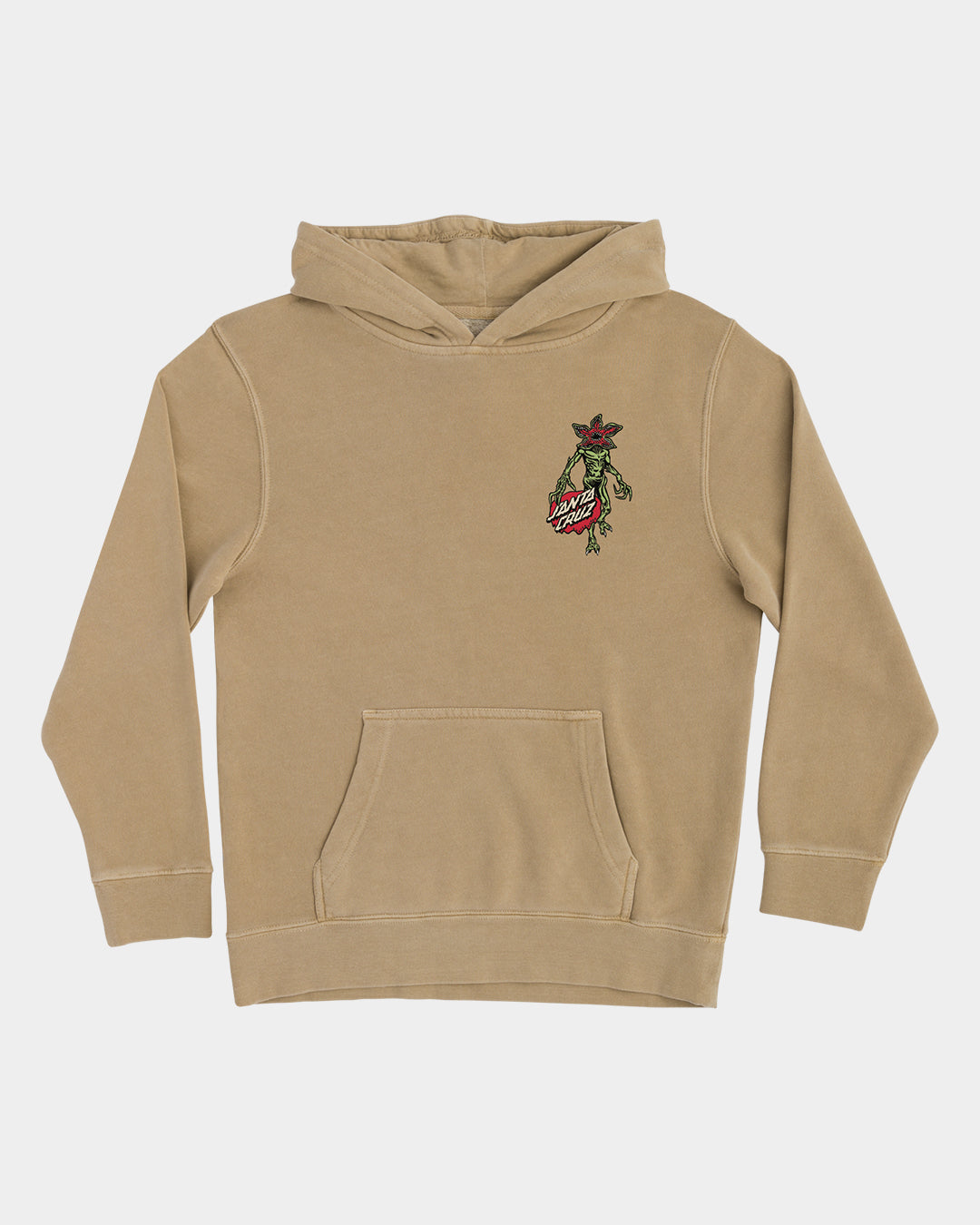 Stranger Things Demogorgon Dot Youth Hoodie Sandstone