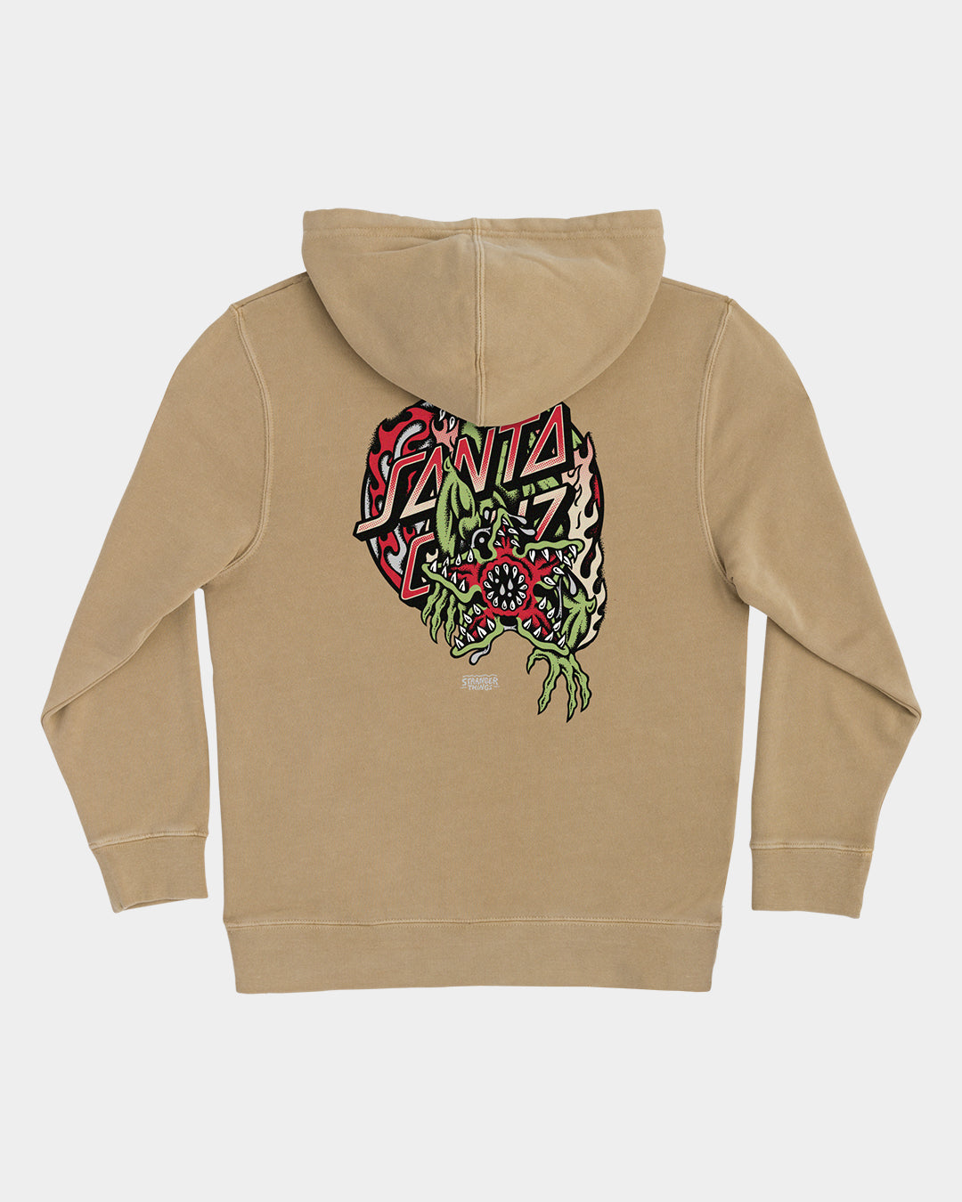 Stranger Things Demogorgon Dot Youth Hoodie Sandstone